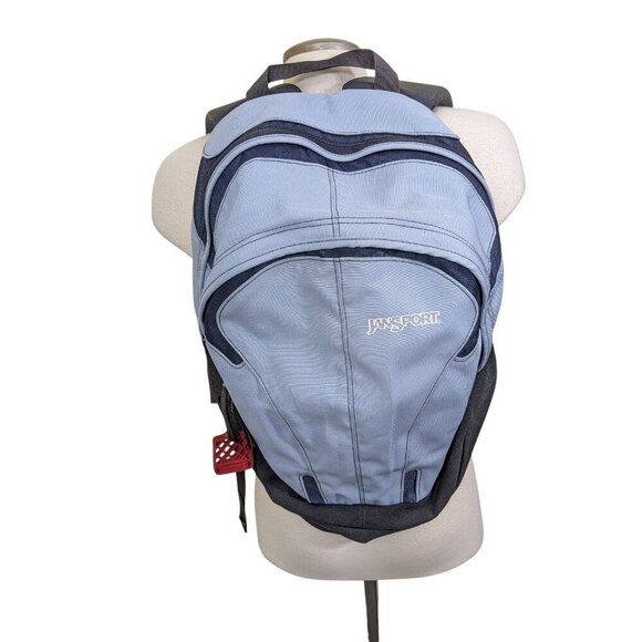 Jansport BookBag BackPack Air Lift Light Blue Adjustable Comfort Straps - Picture 1 of 8